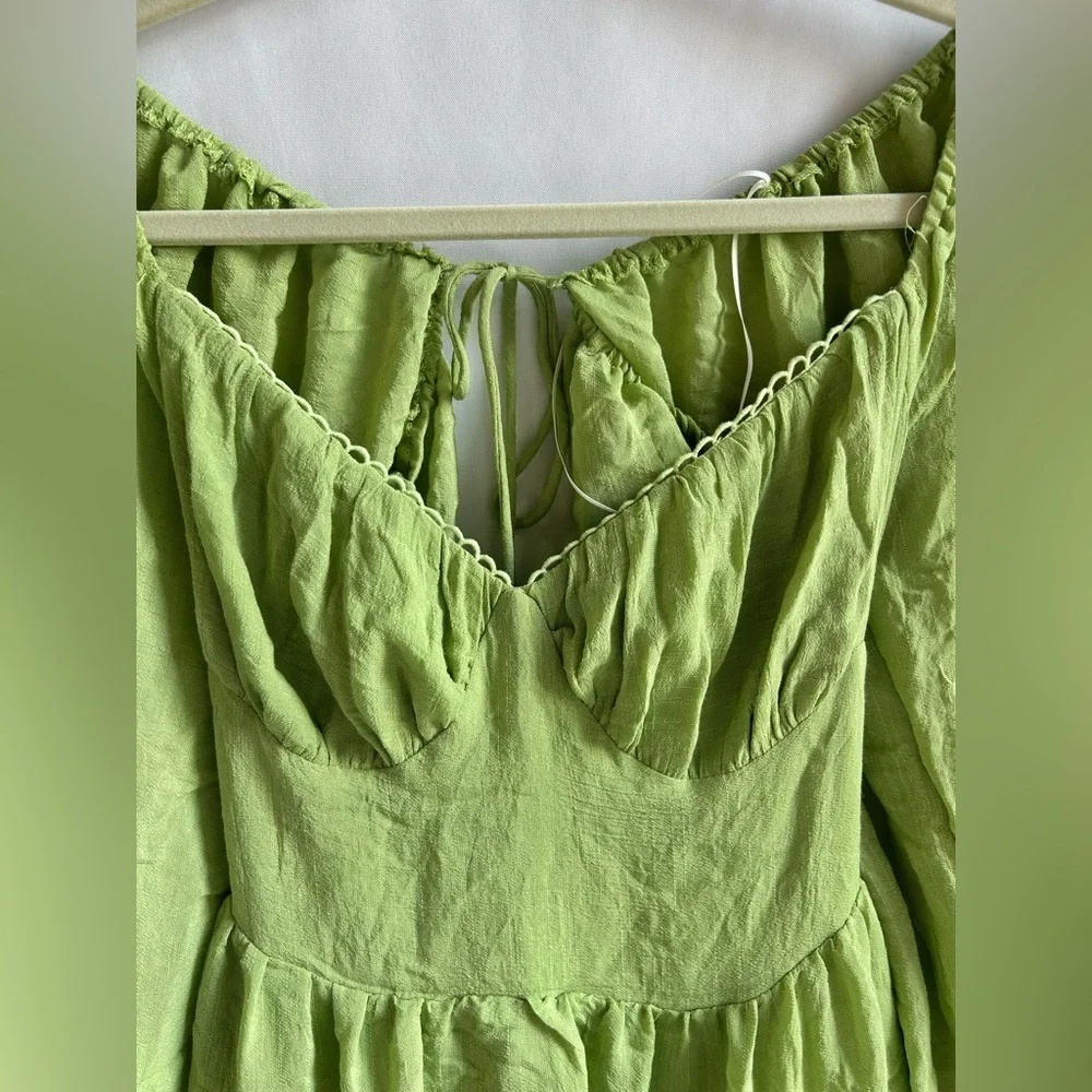 Princess Polly Light Green Sun Dress - Picture 5 of 7